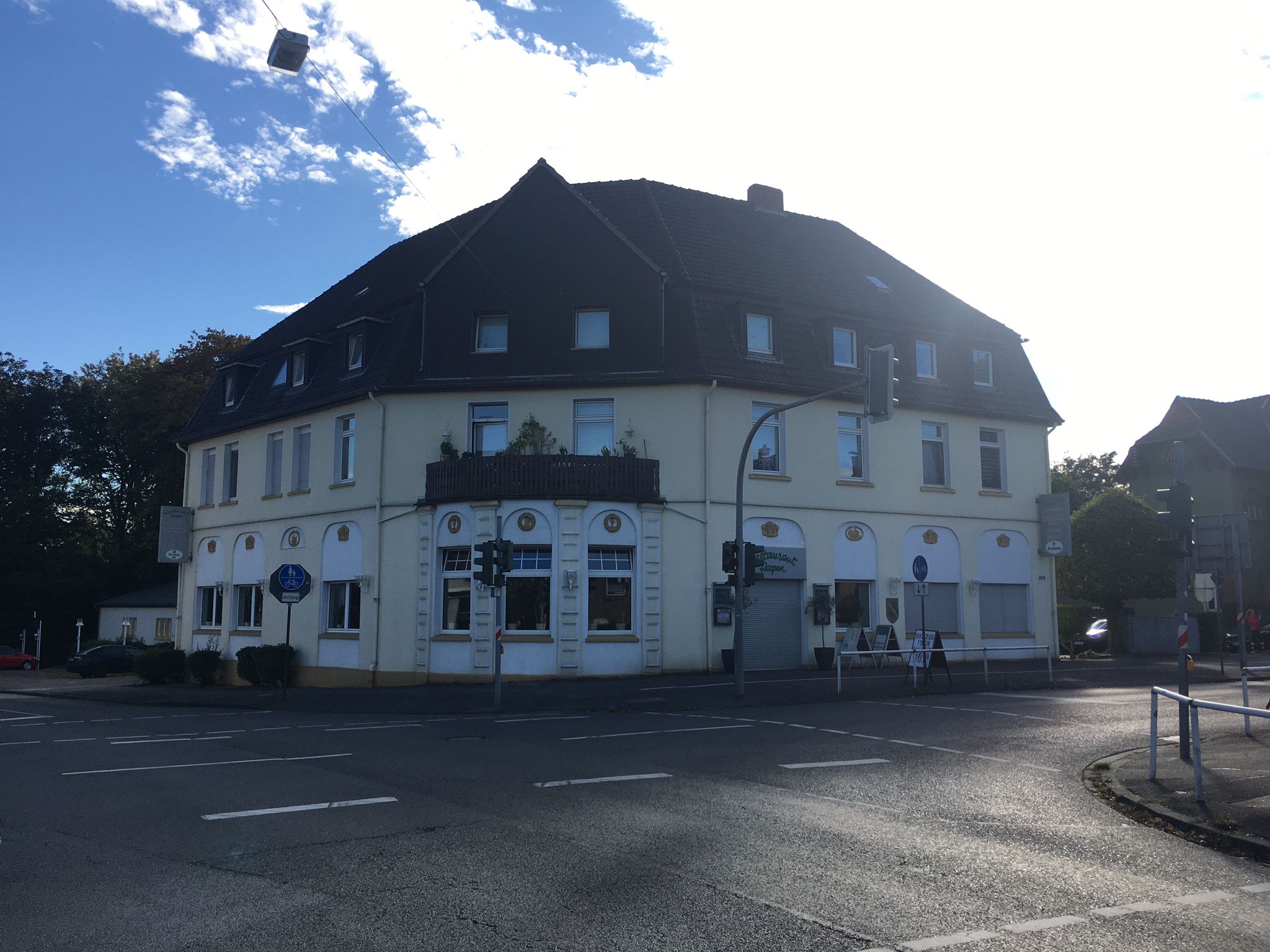 Vereinslokal heute – Restaurant Rapen